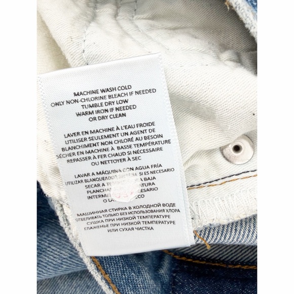 RE/DONE 70s Stove Pipe Jeans in Favorite Bleu Size 29 - Picture 8 of 8